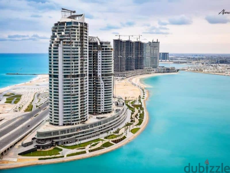 Apartment for sale in the latest release of the New Alamein Towers [ Fully Finished + Immediate Delivery + Exceptional Sea View ] 21