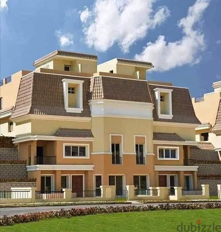 Stand Alone villa for sale in Sarai Compound with only 2 million down payment and installments over 8 years on a wonderful view 1