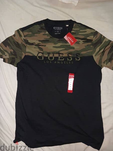 Unworn Original Guess Medium Camouflage T-shirt 0