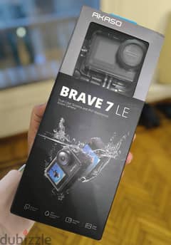 AKASO Brave 7 LE Camera جديدة بكل الاكسسوارات