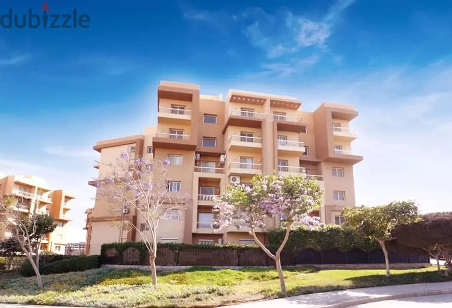 Apartment for sale in Ashgar City, 465 thousand down payment in installments, Gardens, 6th of October View Landscape 3