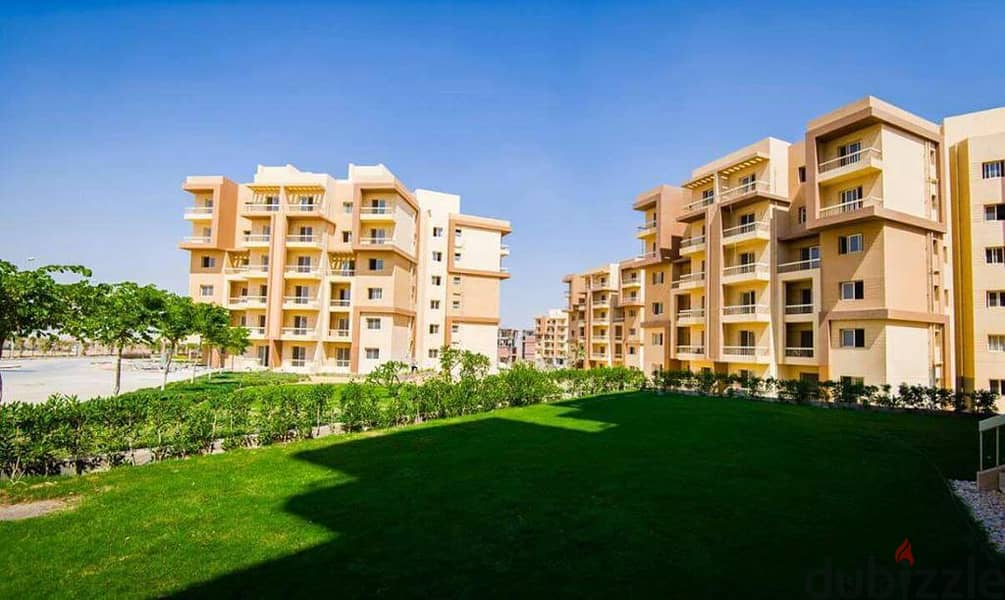 Apartment for sale in Ashgar City, 465 thousand down payment in installments, Gardens, 6th of October View Landscape 10