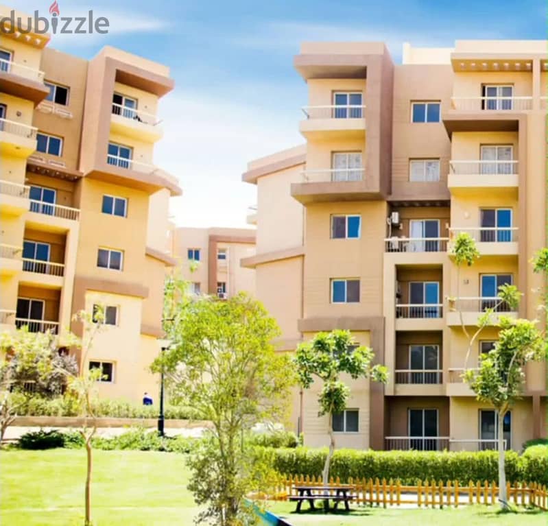 Apartment for sale in Ashgar City, 465 thousand down payment in installments, Gardens, 6th of October View Landscape 11