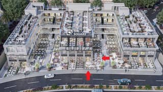 Shop for sale on the ground floor, 176 meters, in a distinctive location in Shorouk, on the facade, on Al-Horreya axis, and next to Carrefour,