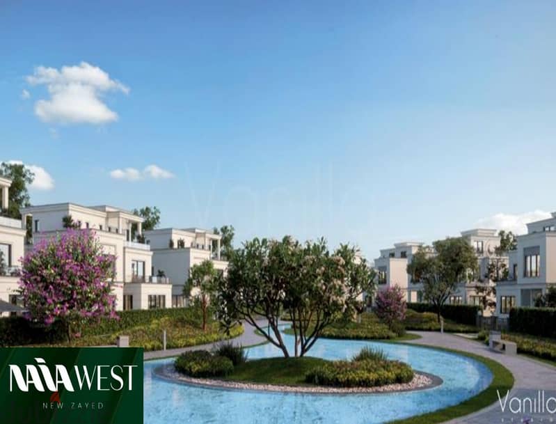 Apartment 140 meters in Naia west new zayed down payment 5% 2