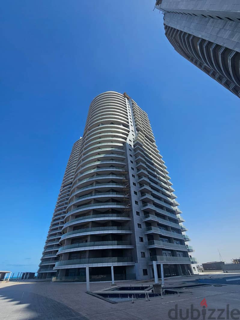 For sale, a 300-meter hotel apartment on the 17th floor in El Alamein Towers, finished with air conditioners, with a direct view of the sea and the ne 3