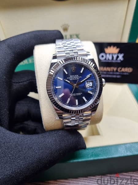 rolex date just blue - رولكس دايت جاست زرقاء 1