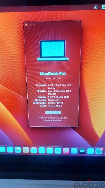 بحاله جيده جدا 
MacBook Pro 2012 
هارد 500 جيجا  + هارد 120 SSD 7