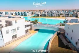 Finished Chalet for sale in Fouka Bay North Coast Fouka Bay Tatweer Misr in the most distinctive location in Ras El Hekma Bay with 10% down payment