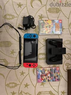 Nintendo switch with all its accessories no box and no games 0