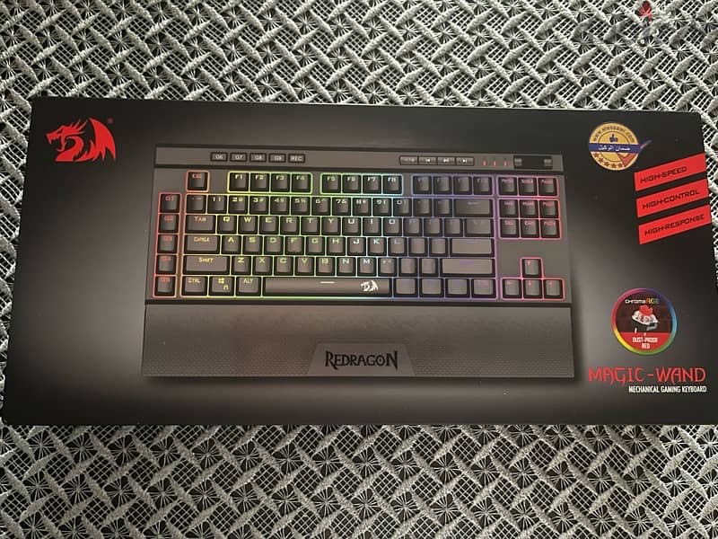 keyboard  Redragon K587 red switchs حاله ممتازه جدا شبه جديد مع علبته 1