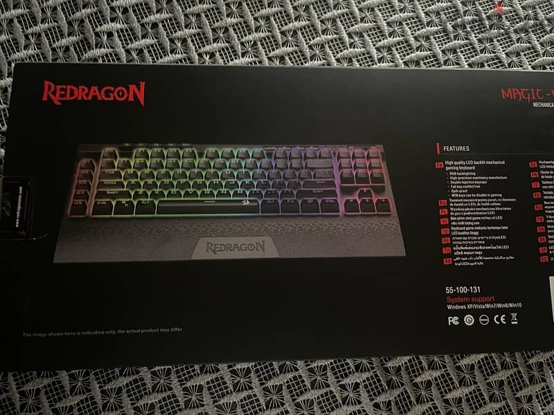 keyboard  Redragon K587 red switchs حاله ممتازه جدا شبه جديد مع علبته 2