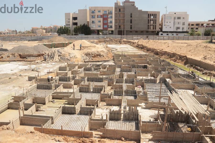 Perfect location, new project in El Kawthar, next to the Mamsha promenade street with pools 3