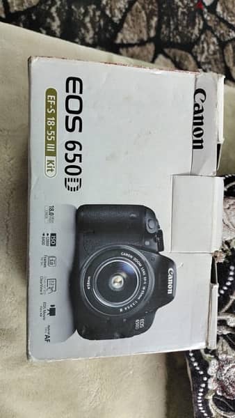 كاميرا canon D650 استعمال خفيف 2
