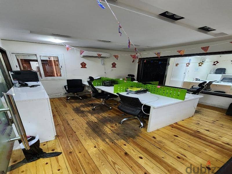 مكتب اداري تشطيب كامل بالفرش للايجار في مدينة نصر 5