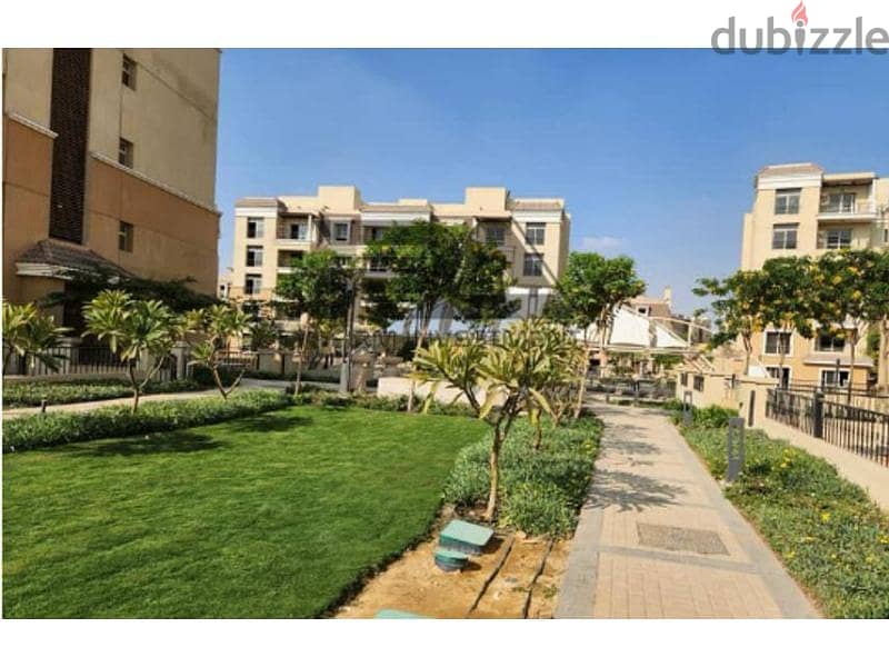 Delivered Ground apartment in Sarai El Mostakbal 4