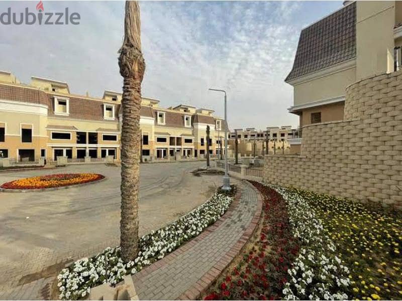 Delivered Ground apartment in Sarai El Mostakbal 5