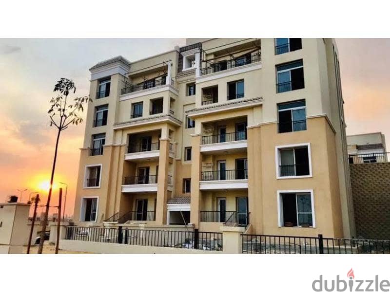 Delivered Ground apartment in Sarai El Mostakbal 6