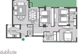 Apartment For sale sky condos Villette    BUA :161 m²    3 bedrooms 0