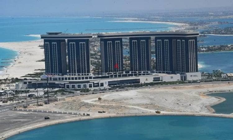 dublex 340sqm for sale in Alamein Tower north coast Panoramic view of the sea and lake, one year receipt. . . . . . . . . . . . . . . . . . . . . . . . . . . . . . . . . . . . . . . . . . . . . . 8