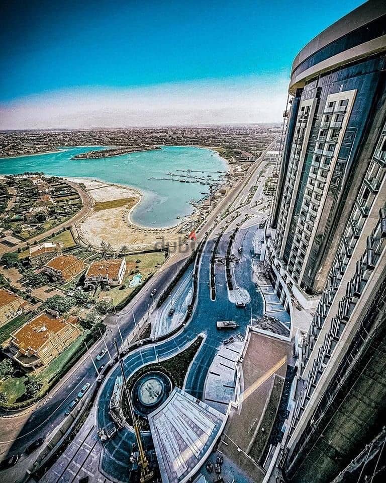 dublex 340sqm for sale in Alamein Tower north coast Panoramic view of the sea and lake, one year receipt. . . . . . . . . . . . . . . . . . . . . . . . . . . . . . . . . . . . . . . . . . . . . . 12
