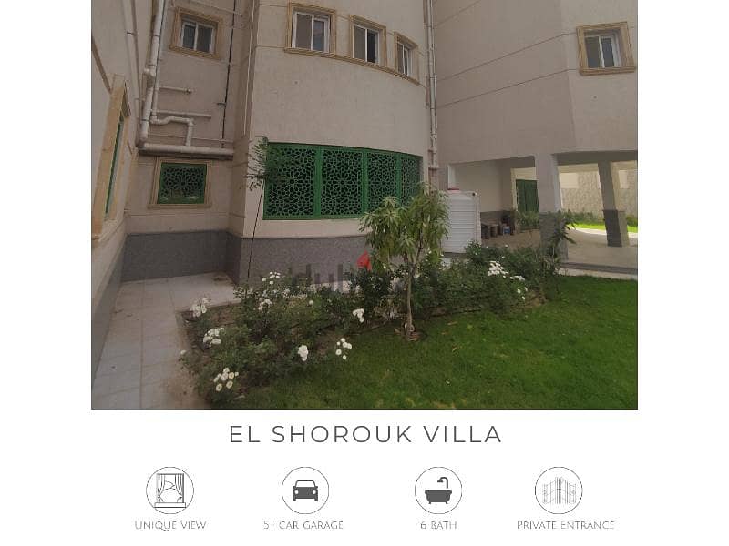 Fully finished villa in Sherouk 1 Heliopolis club 7