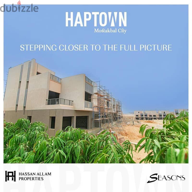 Villa prime location green spine view at Hap town Hassen Allam Seasons phase 1