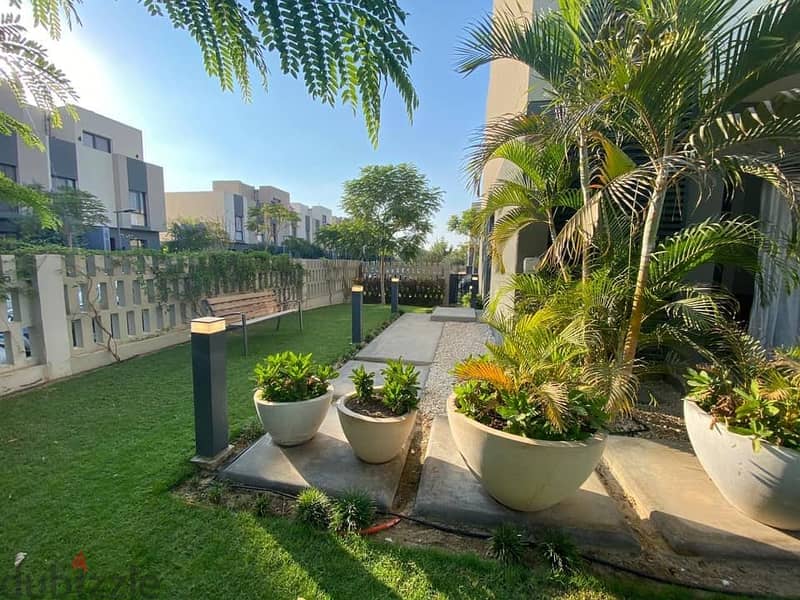 Duplex 275 sqm with private garden, fully finished, for sale, immediate receipt in installments, in Al Burouj, next to the International Medical Cente 2
