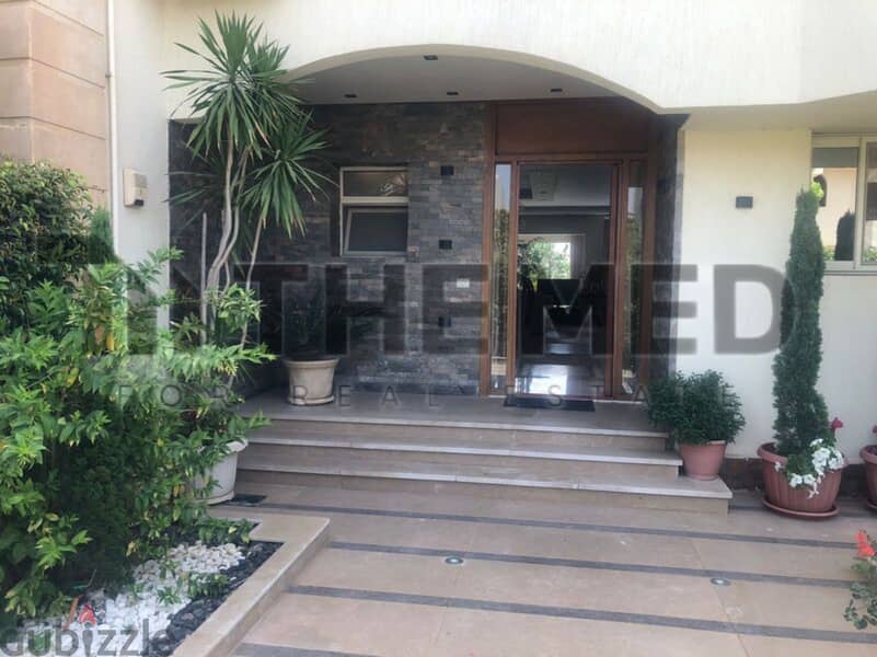 Twin house for sale, prime location on the golf course, in Rabwa Compound, Sheikh Zayed 3