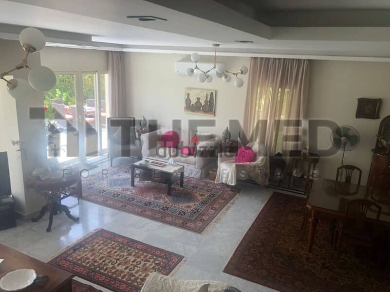 Twin house for sale, prime location on the golf course, in Rabwa Compound, Sheikh Zayed 5