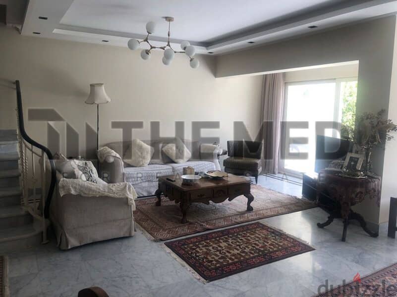 Twin house for sale, prime location on the golf course, in Rabwa Compound, Sheikh Zayed 6
