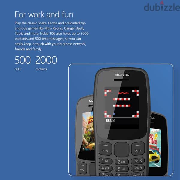 التوصيل مجانا لجميع محافظات مصر    Nokia 106 Dual sim 1