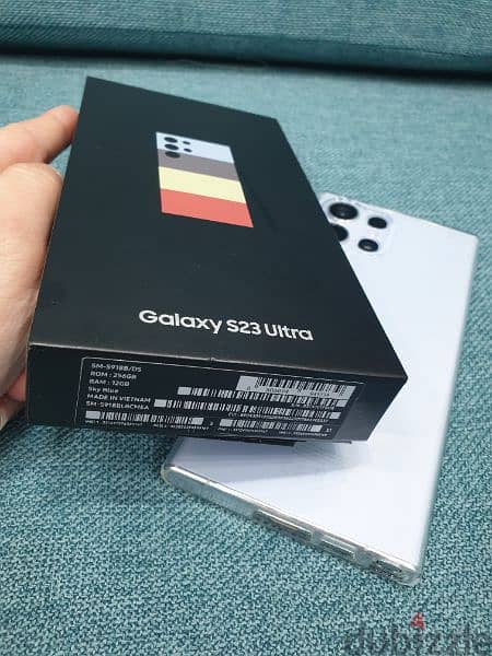 Samsung Galaxy S23 Ultra, 12GB 256GB sky blue - UAE Version,Dual SIM 3