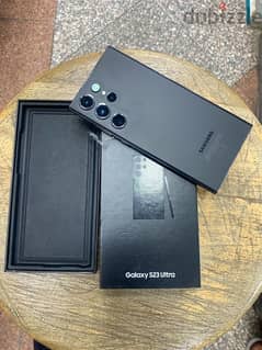Galaxy S23 Ultra dual sim 256/12G snap dragon Black فتحت علبة
