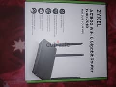 zyxel AX1800 wifi6 زيرو جديد