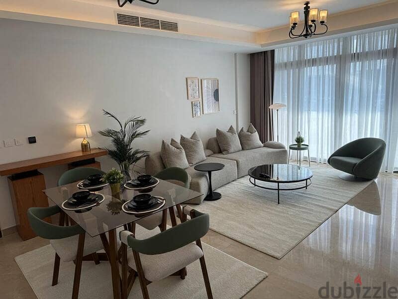 Apartment for rent CFC Aura with garden New Cairo 1