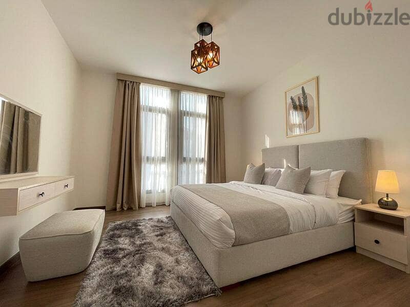 Apartment for rent CFC Aura with garden New Cairo 7