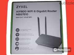 zyxel AX1800 wifi6 زيرو جديد
