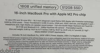 Apple MacBook Pro 2023, 16 inch