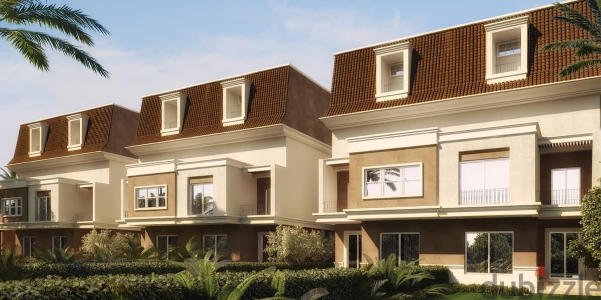 Town house 3bedrooms 5% D. P over 8 years - Origami - Taj City minutes from Al-Thawra Street, directly on the Suez Road 3