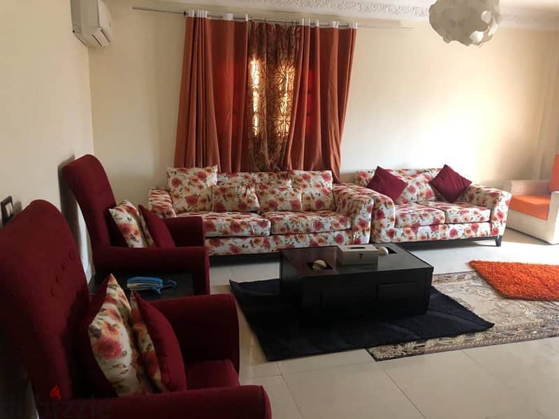 Furnished apartment for rent, 200 meters in the Fourth District, Fifth Settlement 10