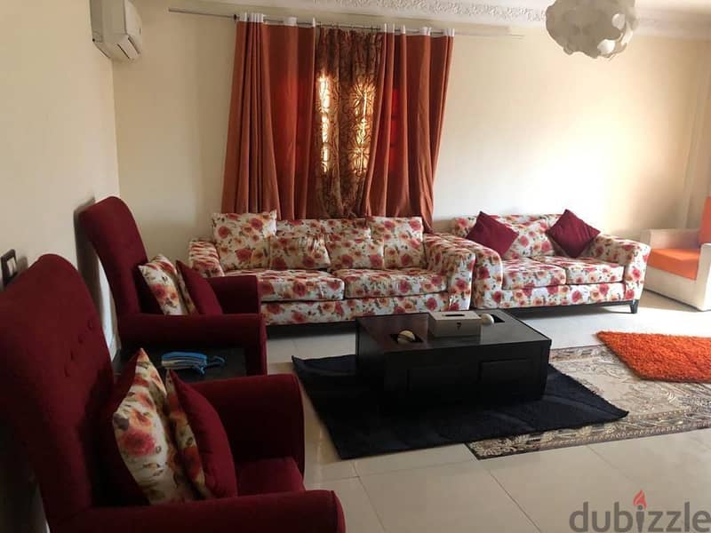 Furnished apartment for rent, 200 meters in the Fourth District, Fifth Settlement 14