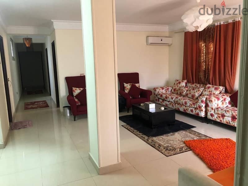 Furnished apartment for rent, 200 meters in the Fourth District, Fifth Settlement 19
