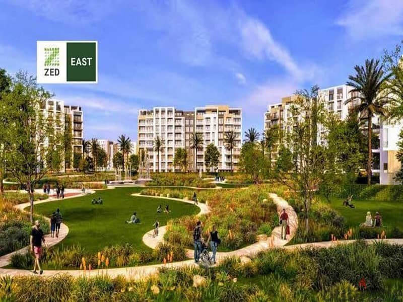 3-bedroom apartment in Zed East Compound, New Cairo, with a green space view 2