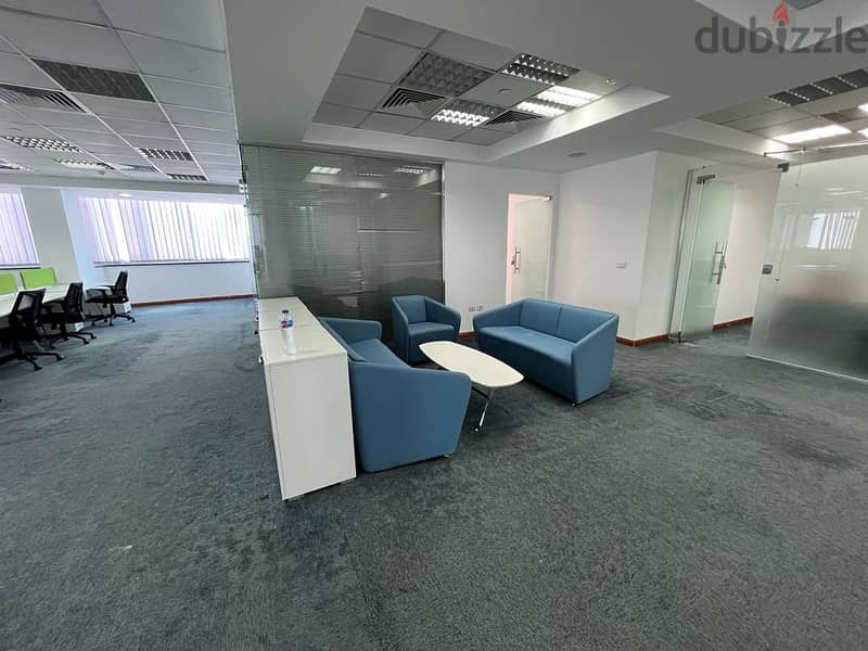 New cairo  office for rent 321m direct south street  bank sector 2