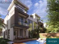 townhouse for sale at compound saada new cairo | installments | prime location