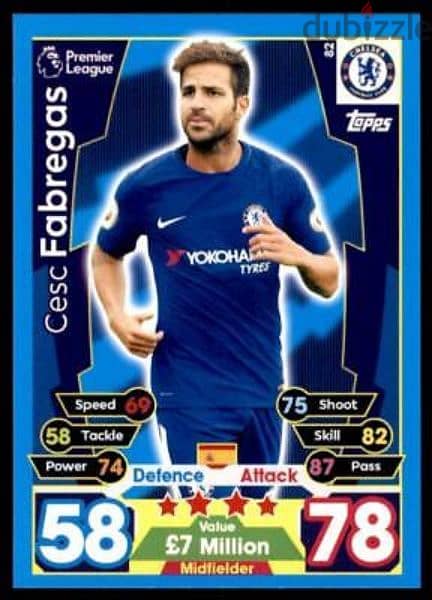 5+1gift Chelsea player cards included kante 100 club 5