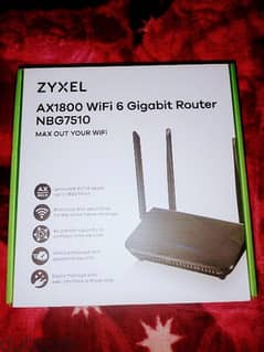 zyxel AX1800 Nbg7510 wifi6 زيرو جديد