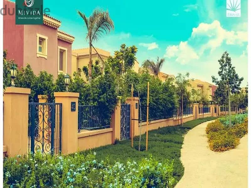 Villa Standalone 244 m Land 425 m prime location Super luxe finishing in Compound Mivida Fifth Settlement. 3