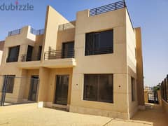 villa twin house for resale in alma compound 256m semi finished near to Aekn elsheikh zayed